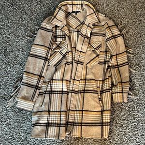 NWT - VICI fringe Shacket